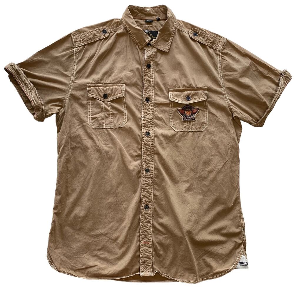 Buffalo David Bitton Mens Utility Shirt Size L